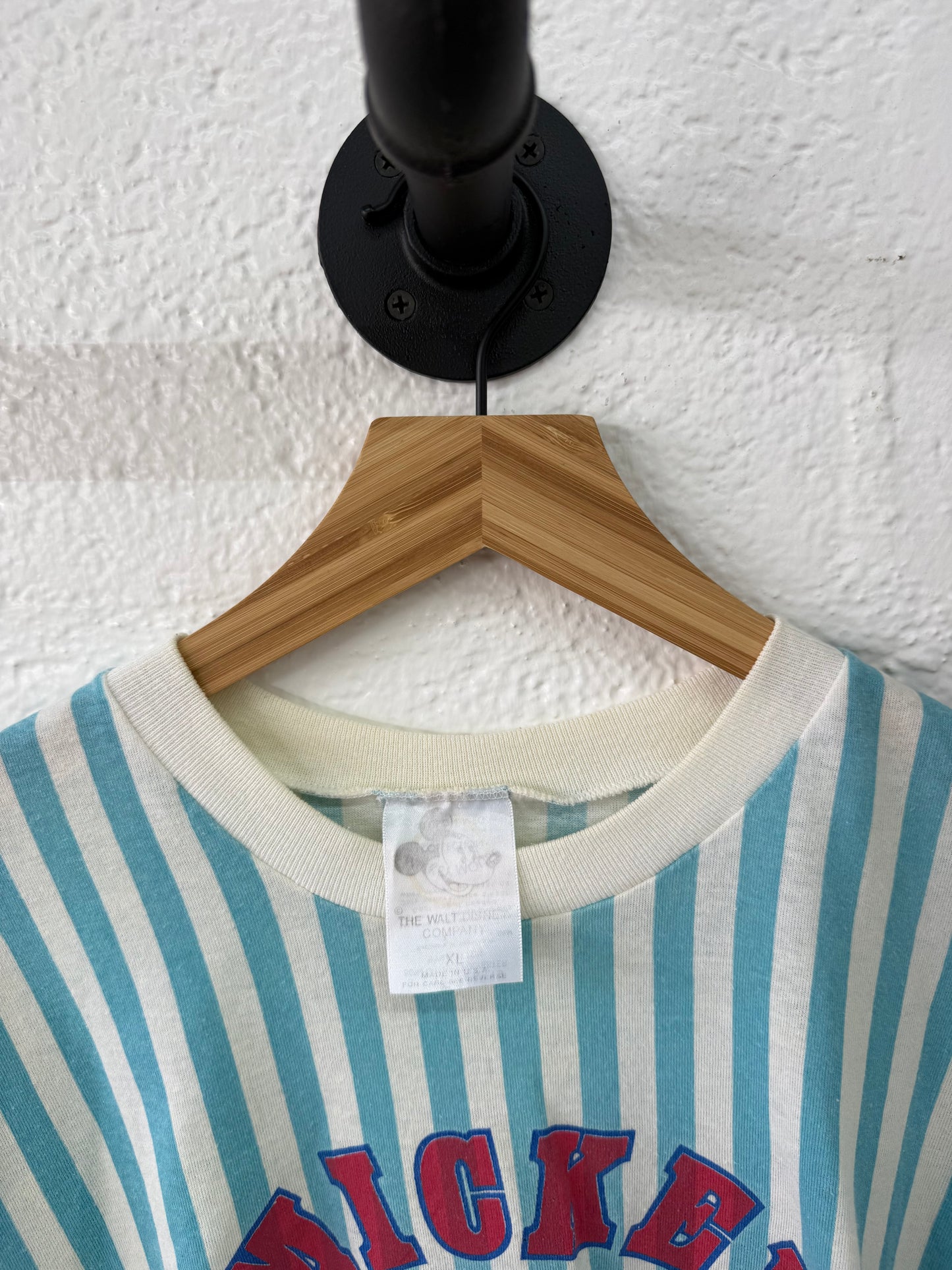 Vintage Striped Mickey Tee XL