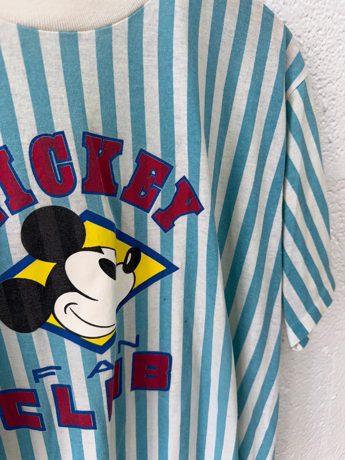 Vintage Striped Mickey Tee XL