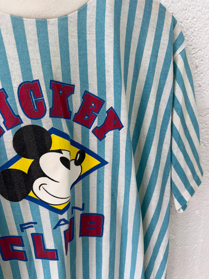 Vintage Striped Mickey Tee XL