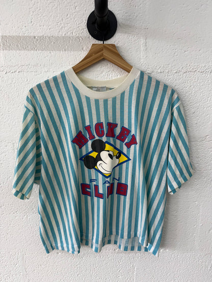 Vintage Striped Mickey Tee XL