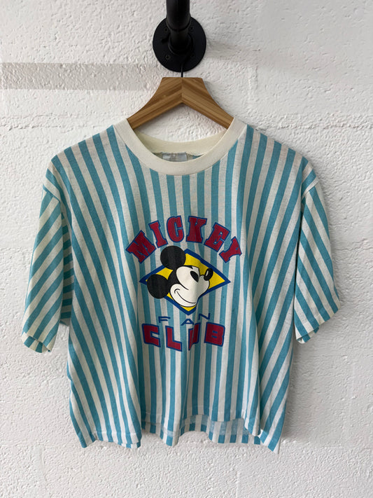 Vintage Striped Mickey Tee XL